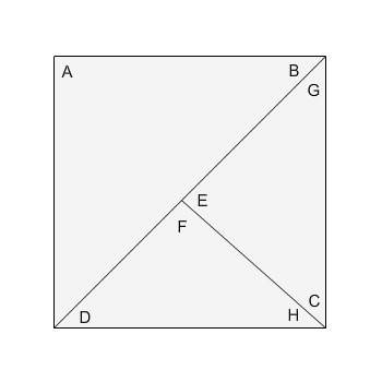 In the figure, angle d measures 45° and angle e measures 87°. what is the measurement of angle h?