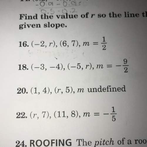 Can someone give me an example on how to do number 18. you !