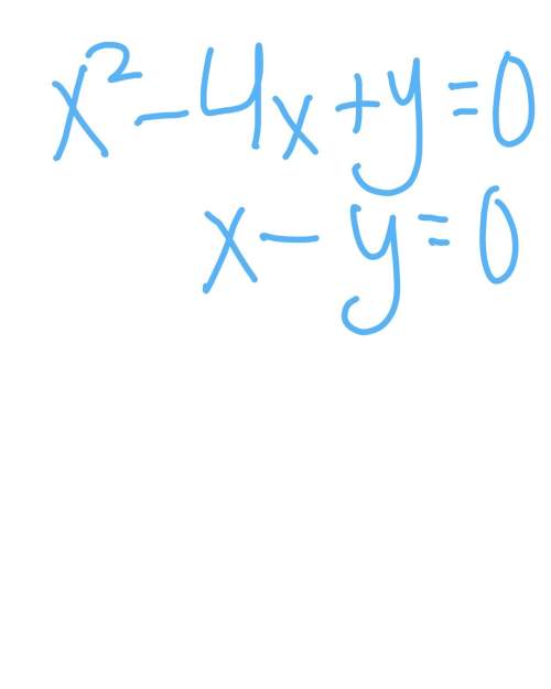 Ineedeth . how do i solve the following system of equations: x^2 - 4x + y = 0 &amp; x - y =&lt;