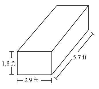 Find the best estimate for the volume of the prism by rounding before you calculate. a) 24 ft3