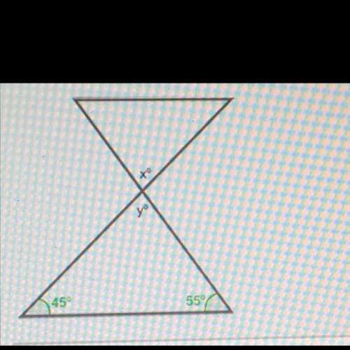 Find the measure of angle x in the figure below. 45 80 55 100