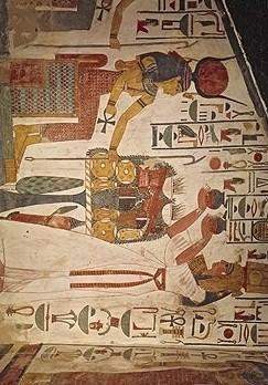 Which statement best describes the purpose of wall paintings in egyptian tombs? a. they