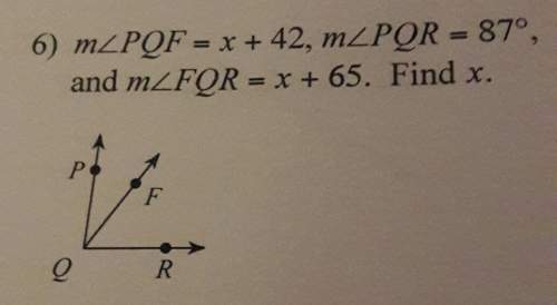 6) mcpof x + 42, mcpor - 87°,and mzfor r + 65. find x.