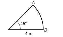 What is the exact length of arc ab?