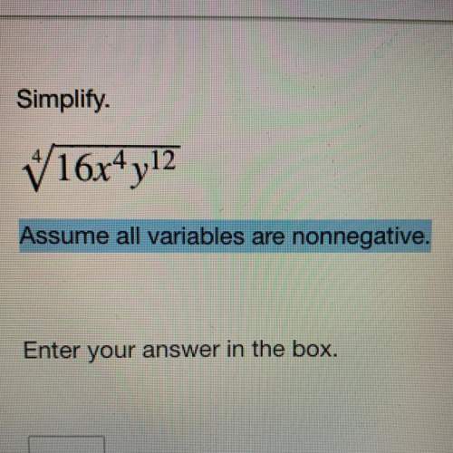 Assume all the variables are nonnegative.