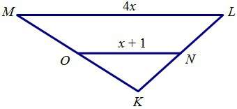If on is a midsegment of klm, find lm. a.2 b.3 c.4 d.5