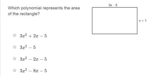 Which polynomial represents the area of the rectangle?