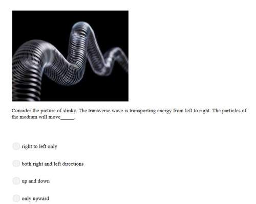 Correct answer only !  consider the picture of slinky. the transverse wave is tran