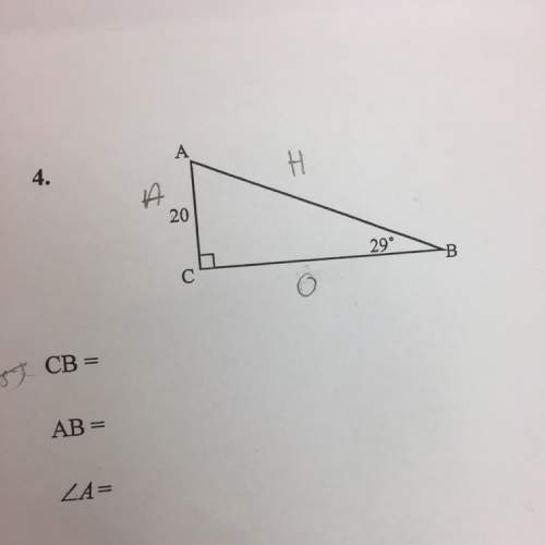 Find all of the missing sides or angles in the right triangle