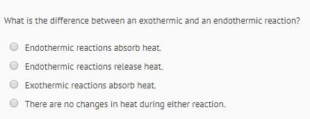 What is the difference between an exothermic and endothermic reaction