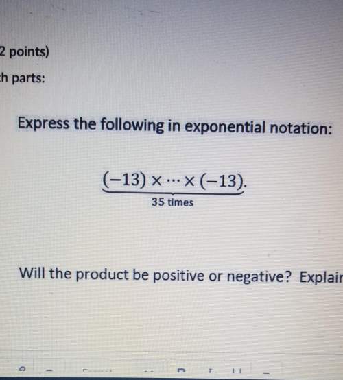 Express the following in exponential plz