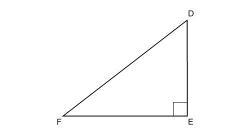 Δdef is a right triangle.if fe = 24 and de = 7, find df.