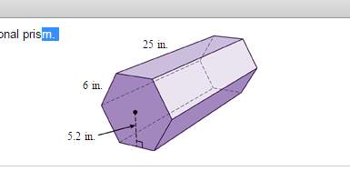 Find the surface area of the regular hexagonal prism.