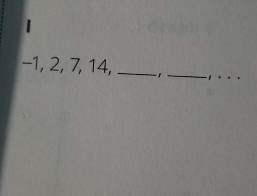 Whats the pattern and the next 2 numbers of this question: -1, 2, 7, 17, _, _ .