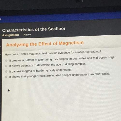How does earths magnetic field provide evidence for sea floor spreading