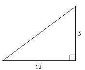 Find the length of the missing side. the triangle is not drawn to scale. a. 60  b.