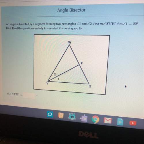 (picture is shown) an angle is bisected by a segment forming two new angles &lt; 1 and &lt; 2. find