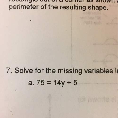 Solve for the missing variables in the following equations