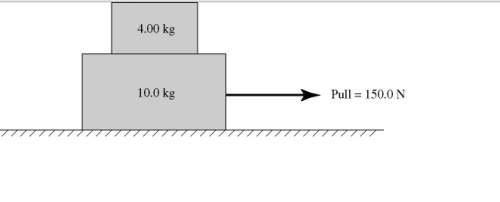 A4.00-kg box sits atop a 10.0-kg box on a horizontal table. the coefficient of kinetic friction betw
