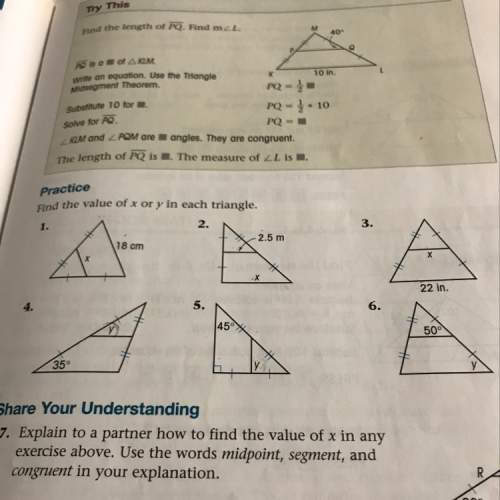 Need with 1-6 it has to do with triangle mid segment theorem only answer if right because this dep