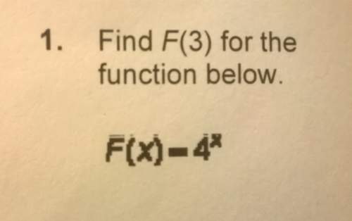 Evaluate the exponential function.1. find f(3) for the function below.