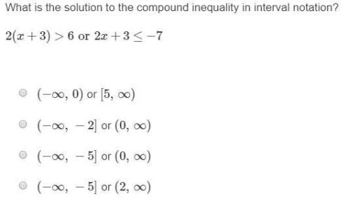 What is the solution to the compound inequality in interval notation?