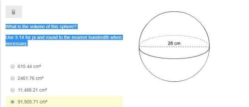 What is the volume of this sphere?  use 3.14 for pi and round to the nearest hundredth w