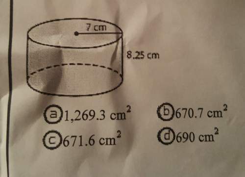 Determine the surface area of the cylinder. round to the nearest tenth.use 3.14 for n. show wo