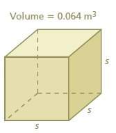 Find the edge length of the cube. i need fast!