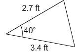 What is the area of this triangle?  enter your answer as a decimal in the box. round onl