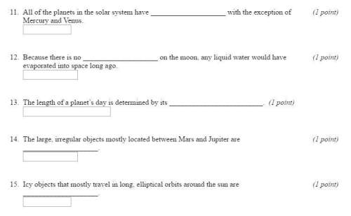 Fill-in-the-blank science questions! extra points!