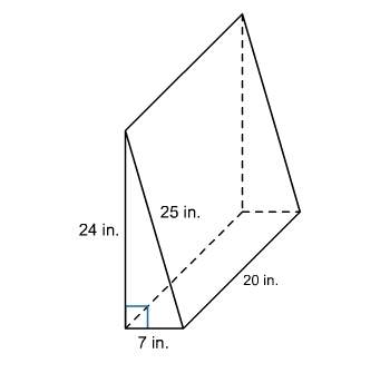 Question 1 what is the volume of the rectangular prism?  34 ft3&lt;