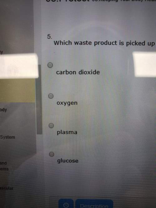 Which waste product is picked up form cells by blood?