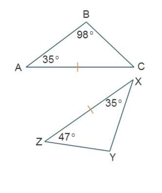 Determine the rigid transformations that will map δabc to δxyz. a. translate vertex b to