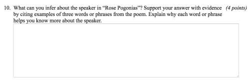 Ihave attached pictures of the question and poem. ~ also state which 3 you picked~