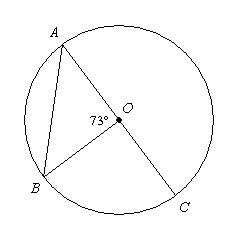Geometry ? circle o is shown below. what is the measure of bac?  (even if you just have the f