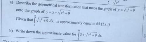 Describe the geometrical transformation and write the approximate value with working