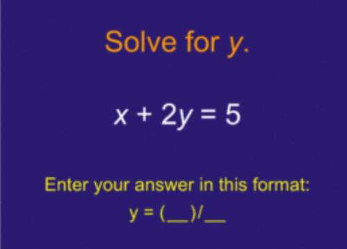 Math questions how to work this. y=-1/2+5/2 this is what i came up with but it’s wrong.