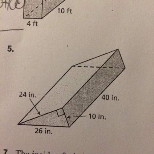 (directions: find the surface area of the prism) #5.