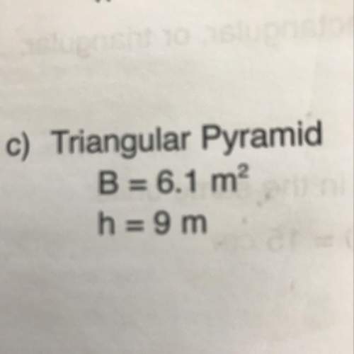 How do i find the volume of the triangular pyramid