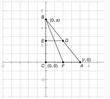 Dis the midpoint of segment ab,e is the midpoint of segment bc, and f is the midpoint of segment ac.