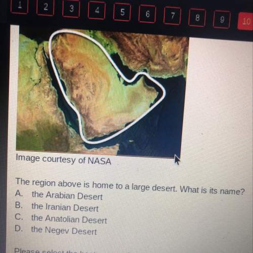 The region above is home to a large desert what is its name