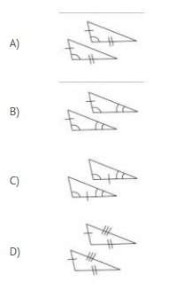 For which pair of triangles would you use sss to prove the congruence of the 2 triangles?