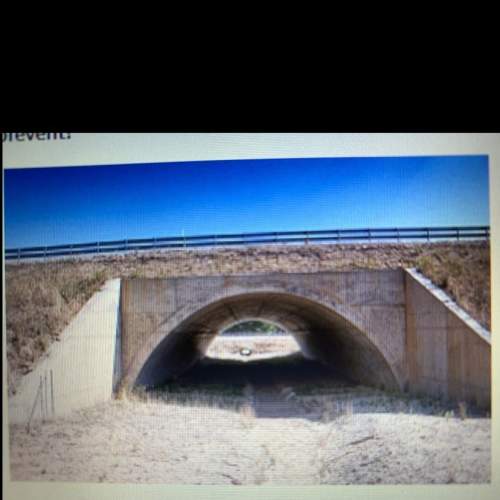 The image below shows and example of wildlife corridor. which of the following does this structure