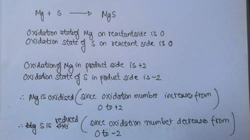 When magnesium combines with sulfur to form magnesium sulfide it is oxidized to mg2+ which statement