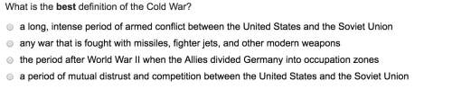 What is the best definition of the cold war?