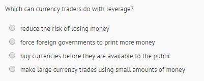 What can currency traders do with leverage