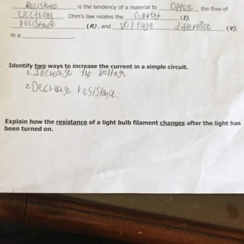 How does the resistance of a light bulb filament change after the light has been turned on? number