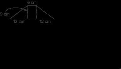 Atrapezoid is shown:  what is the area of the trapezoid?