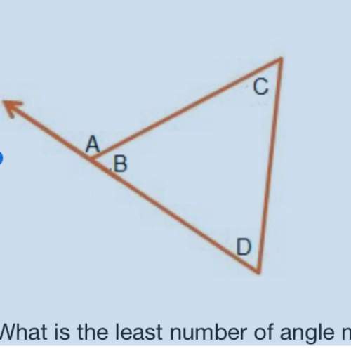 cynthia is finding the measures of the labeled angles in this image.  what is the